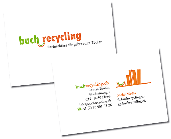 Visitenkarte Buchrecycling