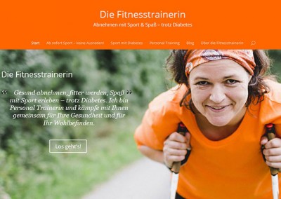 Eine neue Website für DIE Fitnesstrainerin.