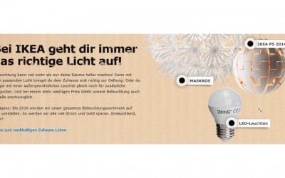 Note sechs für den IKEA Onlineshop.